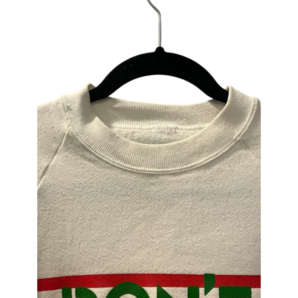 Vintage 80s Size Medium Don’t Open Til Christmas Crew Neck Pullover Sweeter Bear - Picture 3 of 7